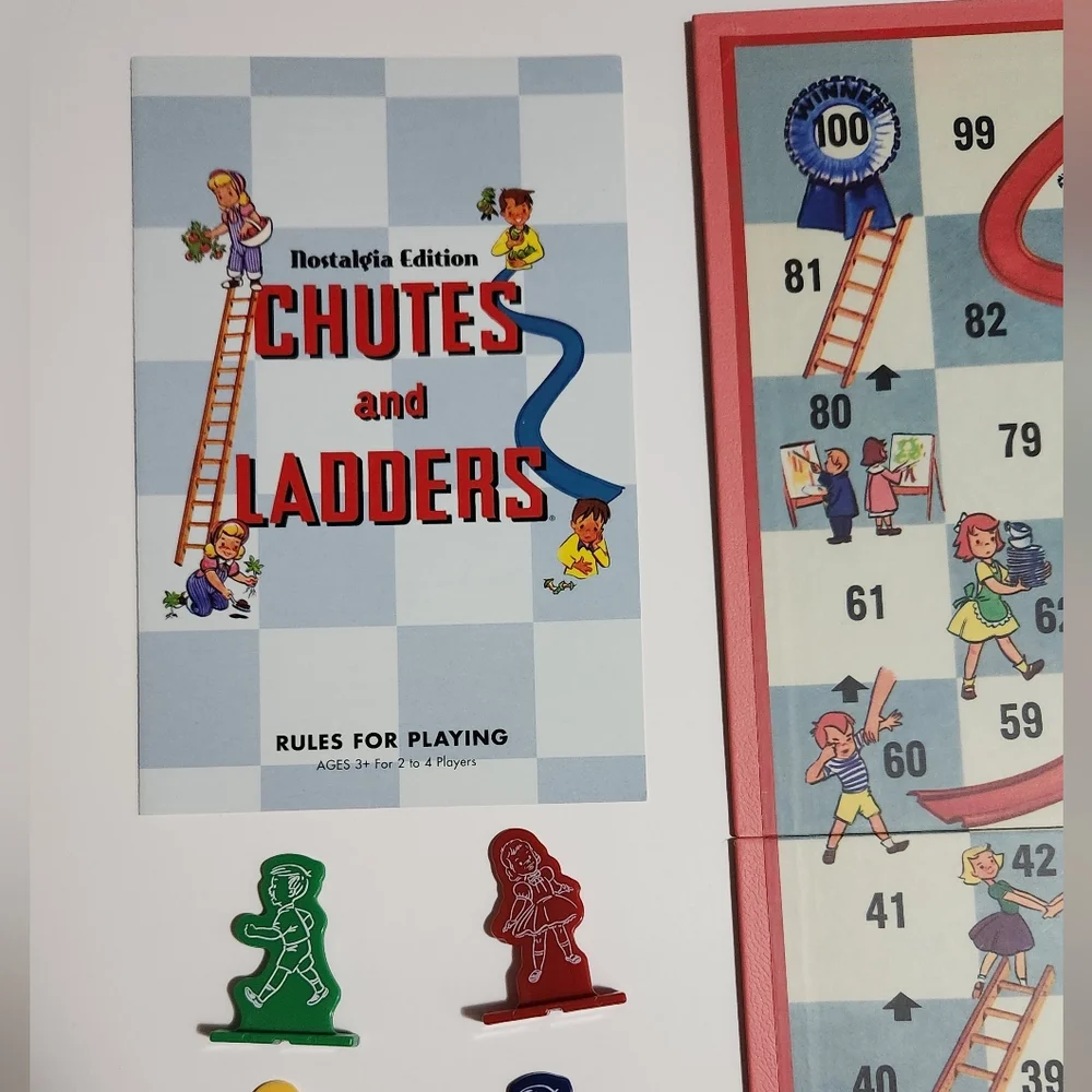Chutes and Ladders Board Game Nostalgia "1956" Edition - Picture 6 of 12